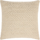COUTURE NAT HIDE PD280 WHITE 20" x 20" THROW PILLOW