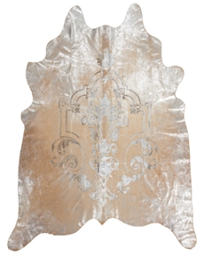 COUTURE RUG H5020 BEIGE/SILVER 5' x 7' THROW RUG