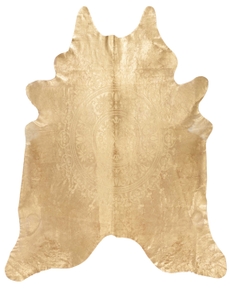 COUTURE RUG H5050 BEIGE/GOLD 5' x 7' THROW RUG