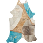 COUTURE RUG S0033 WHITE/GOLD 60" x 84" THROW RUG