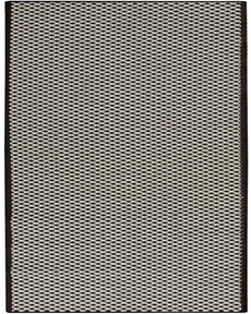 Courtyard COU01 Black White 2'2" x 8' Area Rug