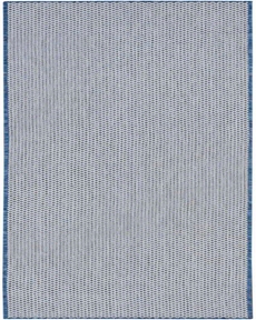Courtyard COU01 Ivory Blue 2'2" x 10' Area Rug