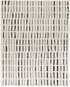 Cozy Modern CMD03 Ivory Black 2'2" x 6' Area Rug