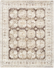 Dekor DEK01 Ivory Brown Area Rug