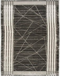 Desire DSR01 Charcoal/Silver 2'3" x 7'6" Area Rug