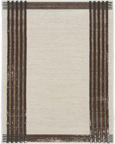 Desire DSR01 Ivory/Silver 2'3" x 7'6" Area Rug