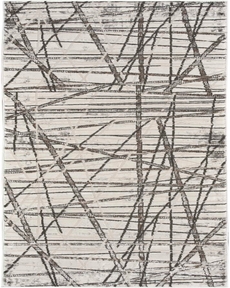 Desire DSR03 Grey Silver 2'3" x 7'6" Area Rug