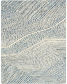 Pure Angles ANG01 Ivory Blue 2'3" x 7'6" Area Rug