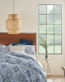 Dreamscape DSC03 Navy Queen 3 Pc Set Bedding