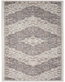 Elation ETN08 Ivory/Grey Rug, 2'3" x 7'6"