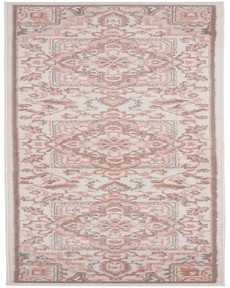 Elation ETN10 Ivory/Brick Rug, 2'3" x 7'6"