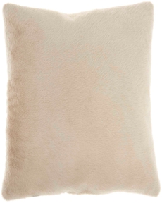FAUX FUR AP100 BEIGE 20" x 20" THROW PILLOW