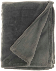 FAUX FUR AP102 CHARCOAL 50" x 70" THROW BLANKET
