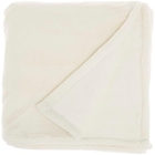 FAUX FUR AP102 IVORY 50" x 70" THROW BLANKET