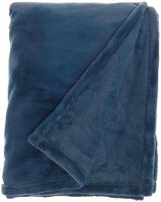 FAUX FUR AP102 NAVY 50" x 70" THROW BLANKET