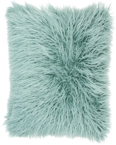 FAUX FUR BJ101 CELADON 20" x 20" THROW PILLOW