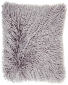 FAUX FUR BJ101 LAVENDER 17" x 17" THROW PILLOW