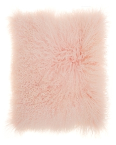Couture Fur F7101 Rose 16" x 16" Throw Pillow