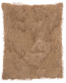 FAUX FUR L0296 BEIGE 18" x 18" THROW PILLOW