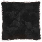 FAUX FUR L0296 BLACK 18" x 18" THROW PILLOW