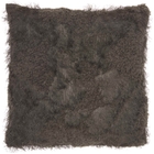 FAUX FUR L0296 CHARCOAL 18" x 18" THROW PILLOW