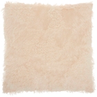 FAUX FUR L0296 CREAM 18" x 18" THROW PILLOW