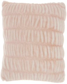 FAUX FUR SN101 BLUSH 20" x 20" THROW PILLOW