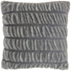 FAUX FUR SN101 CHARCOAL 20" x 20" THROW PILLOW
