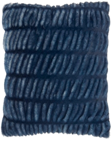 FAUX FUR SN101 NAVY 20" x 20" THROW PILLOW