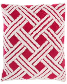 FAUX FUR TL901 HOT PINK 20" X 20" THROW PILLOW