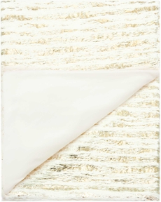FUR VV006 IVORY GOLD 50" x 60" THROW BLANKET
