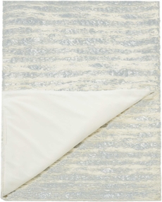 FUR VV006 IVORY/SILVER 50" x 60" THROW BLANKET