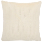 FUR VV021 IVORY 22" x 22" THROW PILLOW
