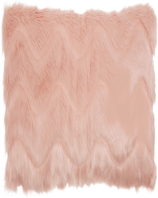 FAUX FUR VV056 BLUSH 14" x 20" LUMBAR PILLOW