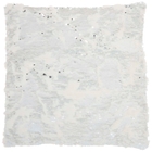 FUR VV201 WHITE/SILVER 20" x 20" THROW PILLOW