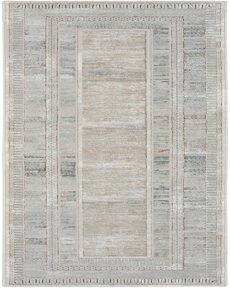 Glitz GLZ07 Ivory Multicolor 2'3" x 7'6" Area Rug