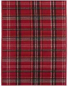 Grafix GRF03 Red 2' x 6' Area Rug