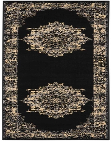 Grafix GRF14 Black 2' x 6' Area Rug