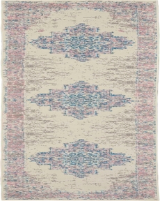 Grafix GRF14 Ivory/Pink Rug, 2'2" x 10'