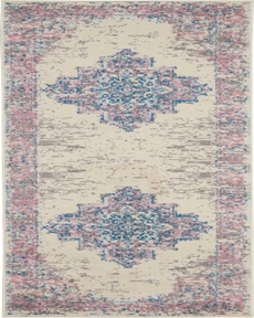 Grafix GRF14 Ivory Pink 2' x 6' Area Rug
