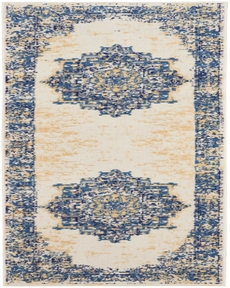 Grafix GRF14 White 2' x 6' Area Rug