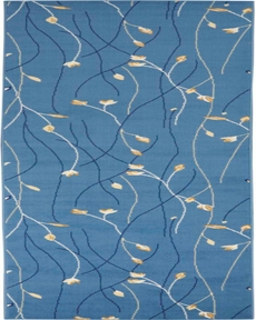 Grafix GRF15 Light Blue Rug, 2'3" x 10'