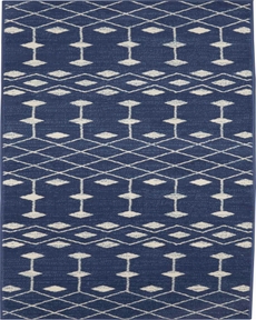 Grafix GRF37 Navy Rug, 2'3" x 10'