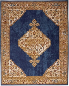 Grafix GRF43 Navy Gold Area Rug
