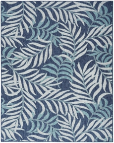 Garden Oasis GOA01 Navy Area Rug