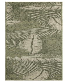 Garden Oasis GOA02 Green Ivory 2' x 8' Area Rug