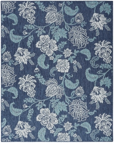 Garden Oasis GOA03 Navy Area Rug