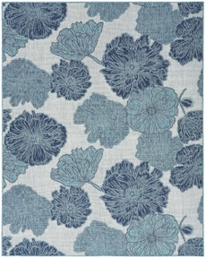 Garden Oasis GOA04 Blue Area Rug