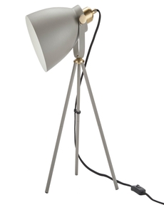21" HAD02 Grey Metal Table Lamp