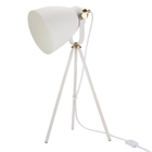 21" HAD02 White Metal Table Lamp